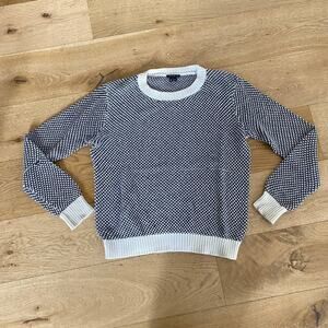 Theory - Honeycomb Knit Sweater in White and Black